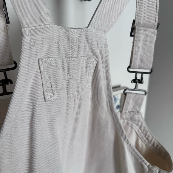 We The Free Cream Denim Overall Mini Dress - Picture 6 of 6